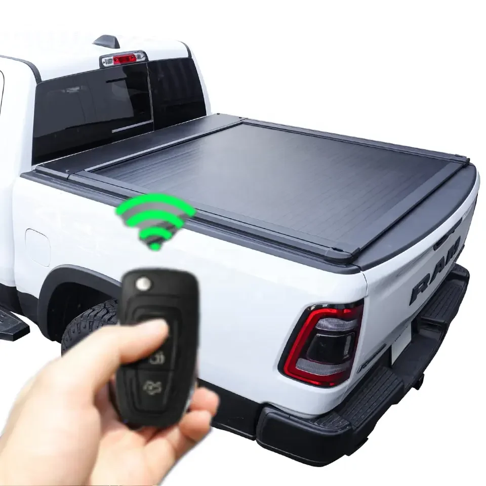Алюминиевая электрическая выдвижная задняя крышка багажника для DAKOTA 2000-2011 С замком, чехлы для кузовов грузовиков для всех пикапов