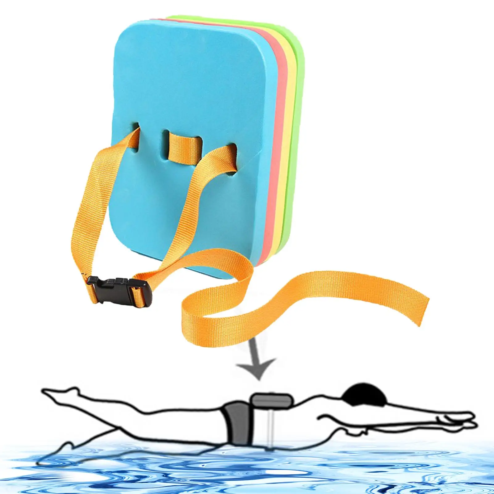 Доска Для плавания, тренировочный поплавок, тренажер для подтягивания, поплавок для ног, поплавок для игрушек в бассейне