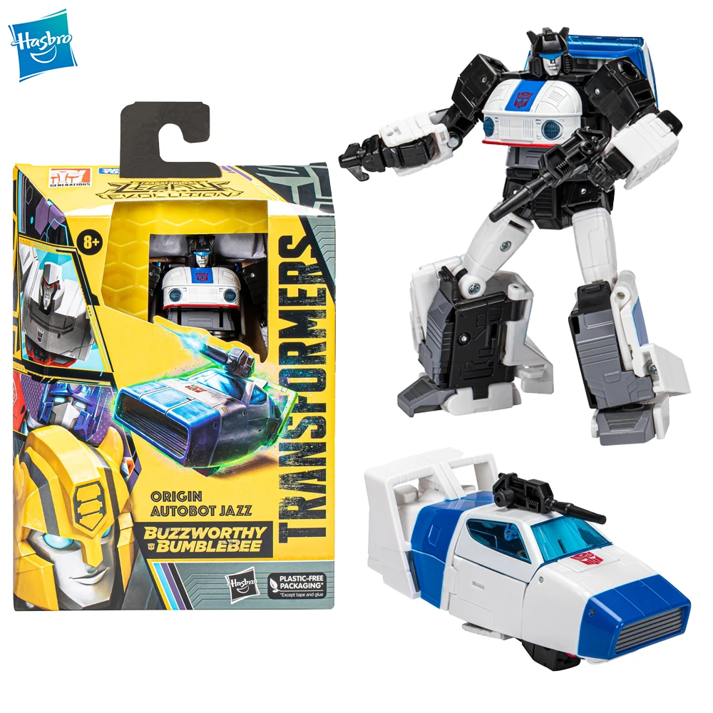 [В наличии] Hasbro Transformers Legacy Evolution Origin Autobot Jazz 14 см Оригинальные аниме фигурки, коллекционные модели игрушек