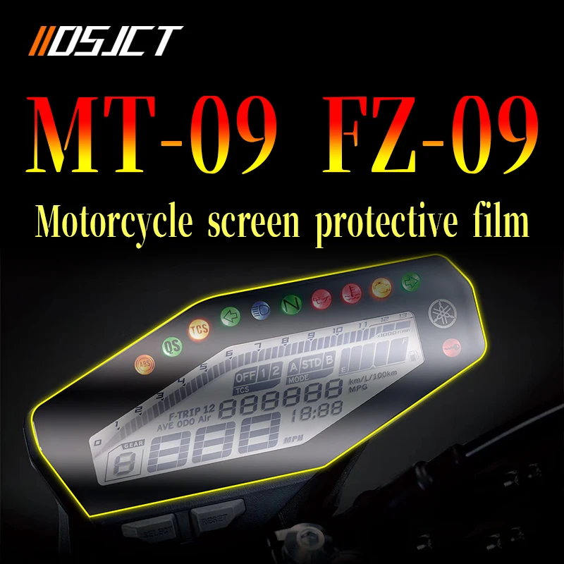 Для Yamaha MT 09 FZ 09 2013-2018 Защитная пленка Для экрана Протектор MT-09 Аксессуары Для мотоциклов
