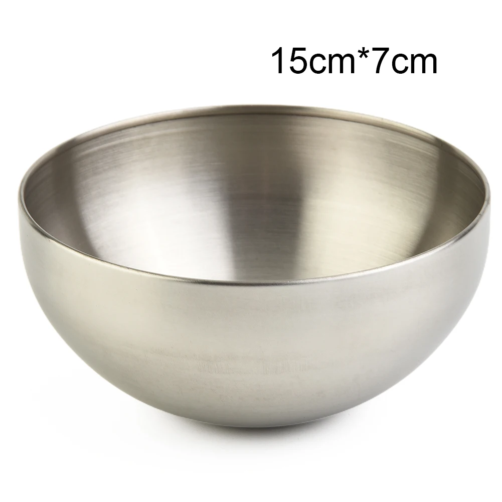 Высококачественная Новая практичная прочная салатница, Барная посуда 12/15/20 см для смешивания лапши для фруктовой кухни из нержавеющей стали