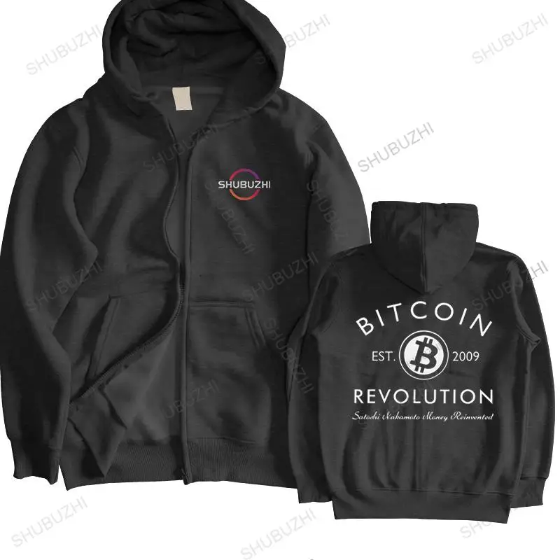 Мужская толстовка Bitcoin Revolution из мягкого хлопка BTC hoody Cryptocurrency Blockchain Geek hoodie зимний пуловер Harajuku Одежда