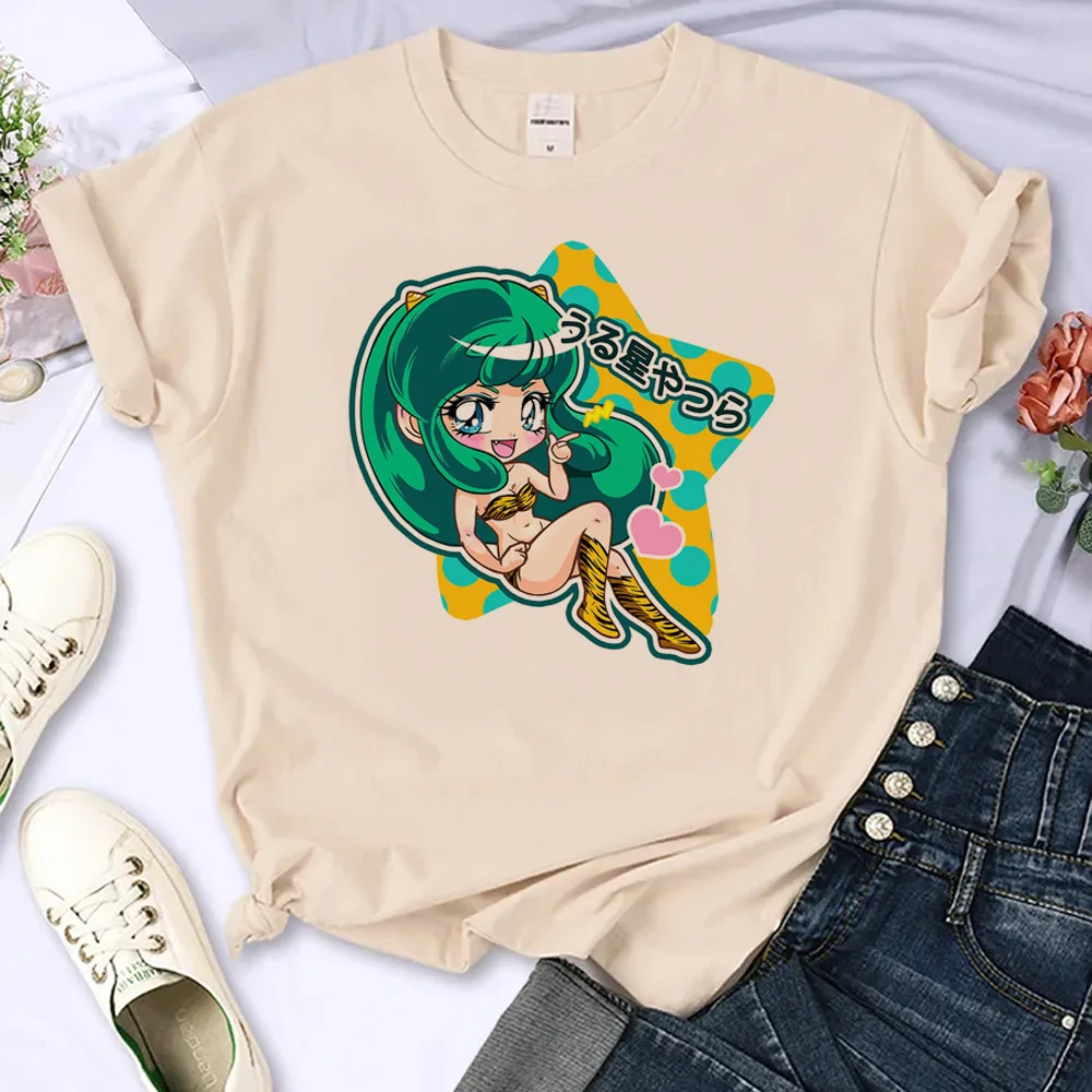 Топ Urusei Yatsura, женская уличная одежда, летняя футболка с графическим рисунком, японская одежда для девочек