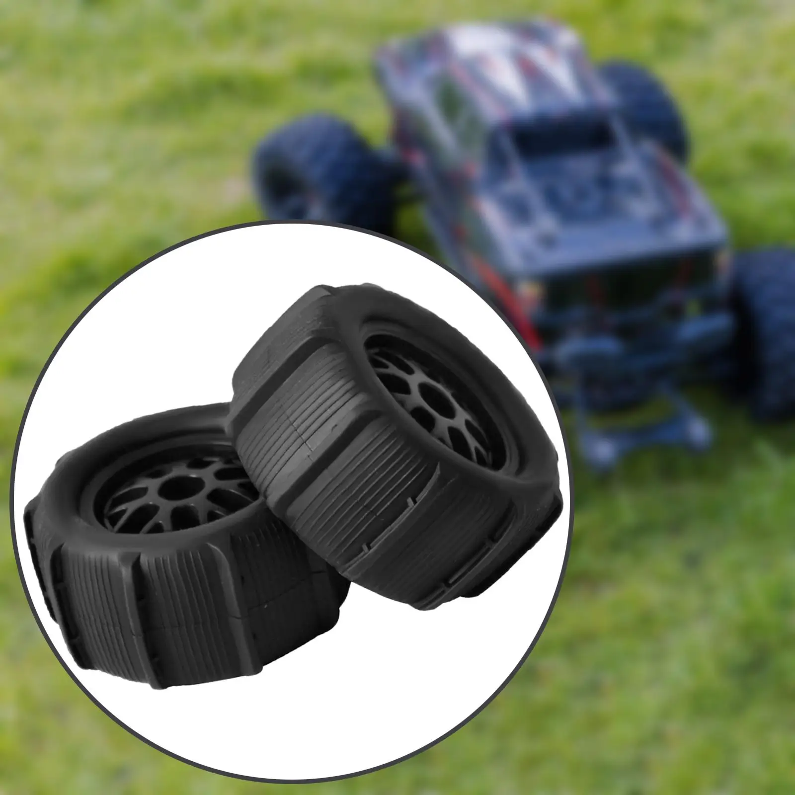 2 штуки радиоуправляемых колес и шин для 1/14 1/16 гусеничных аксессуаров с противоскользящим эффектом, Прочные запасные части для обновления радиоуправляемых шин/колес