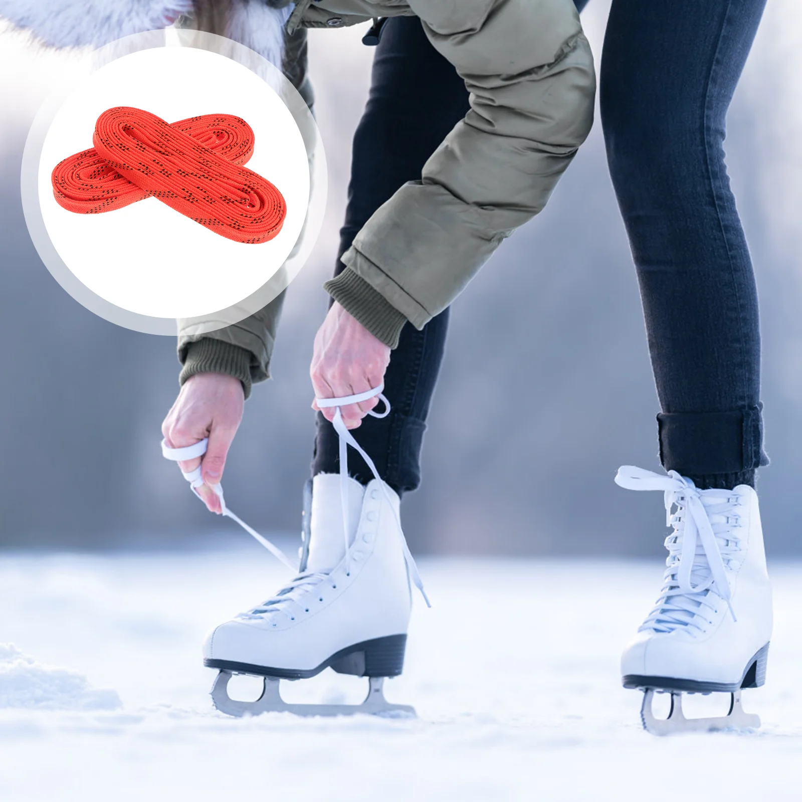Профессиональные Шнурки Для Хоккейных Коньков С Шайбой Вощеные Шнурки Для обуви С Защитой от Замерзания И Переломов Шнурки для Спортивной Обуви Лыжный Хоккей