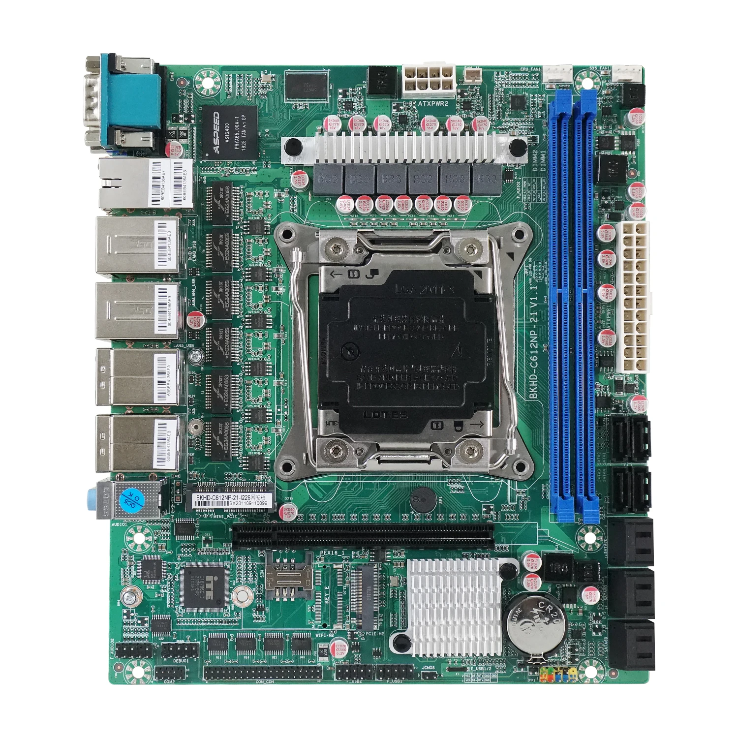Материнская плата BKHD C612 10 SATA NAS МБАЙТ 21*18,5 см ECC Память Башенного типа рассеивание тепла PCIe 16X без процессора
