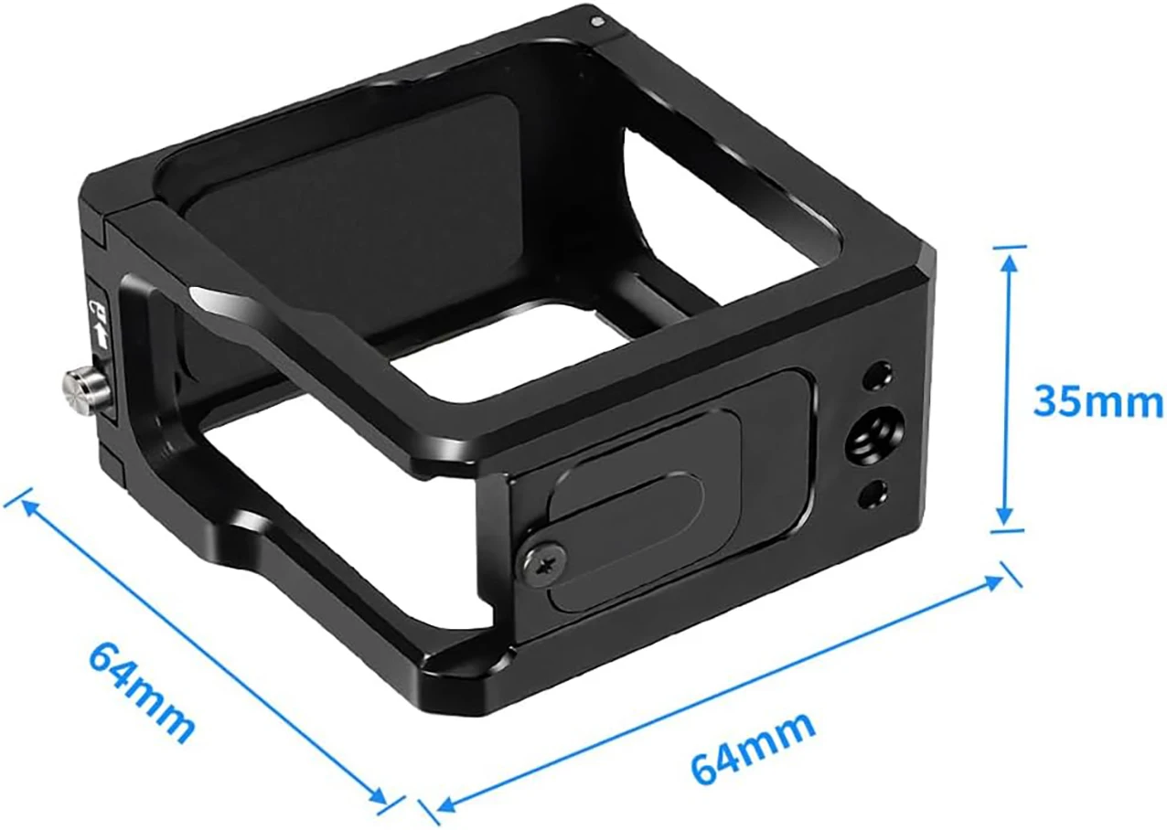 Новая алюминиевая защитная рама для камеры, удлинительная рама, боковая крышка аккумулятора, совместимая с GoPro Hero 11 Black Mini
