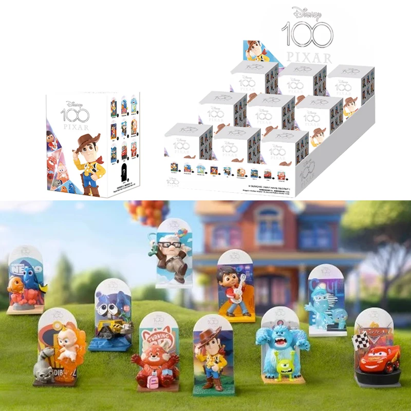 Disney 100-Летний Юбилей Серии Pixar Blind Box Игрушки Мультяшные Аниме Фигурки Модная Модель Украшения Креативные Детские Подарки