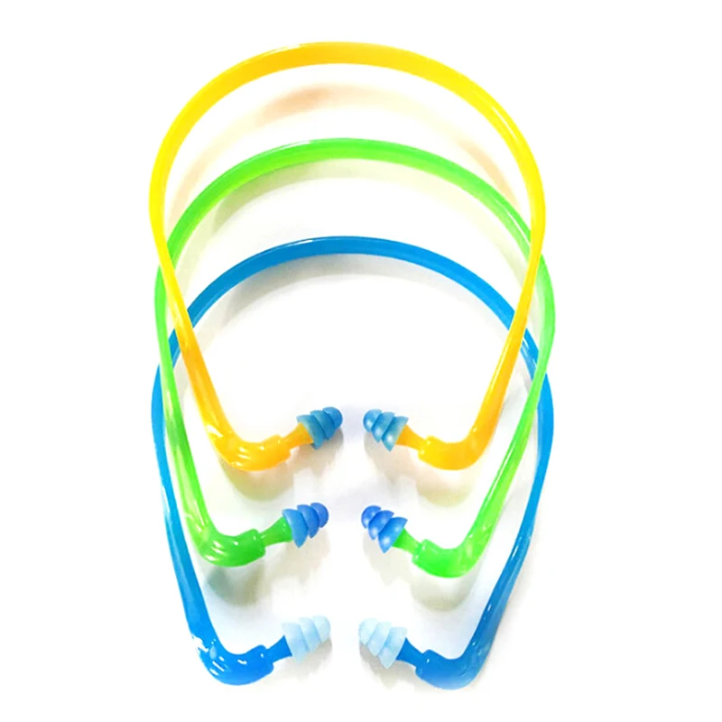 1 шт. Затычки для ушей с шумоподавлением, наушники, силиконовые проводные затычки для ушей, защита ушей для плавания, Многоразовая защита слуха.