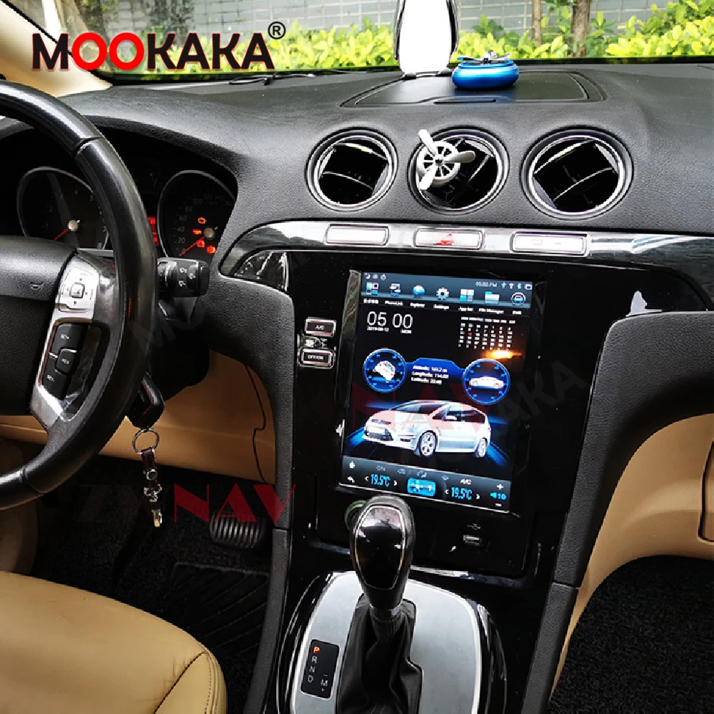 Tesla Style Android 9,0 64G Автомобильное Радио GPS Навигация Для Ford Galaxy S Max 2007-2015 Мультимедийный Плеер Авто Стерео Головное Устройство DSP