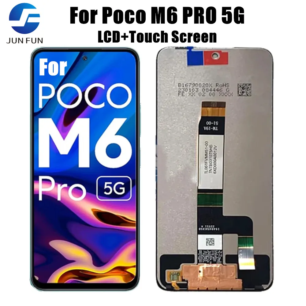 6,79 дюйма Для Xiaomi Poco M6 Pro ЖК-дисплей С Сенсорным Экраном, Дигитайзер Для Poco M6 Pro, Запасные Части для Ремонта Экрана 5G