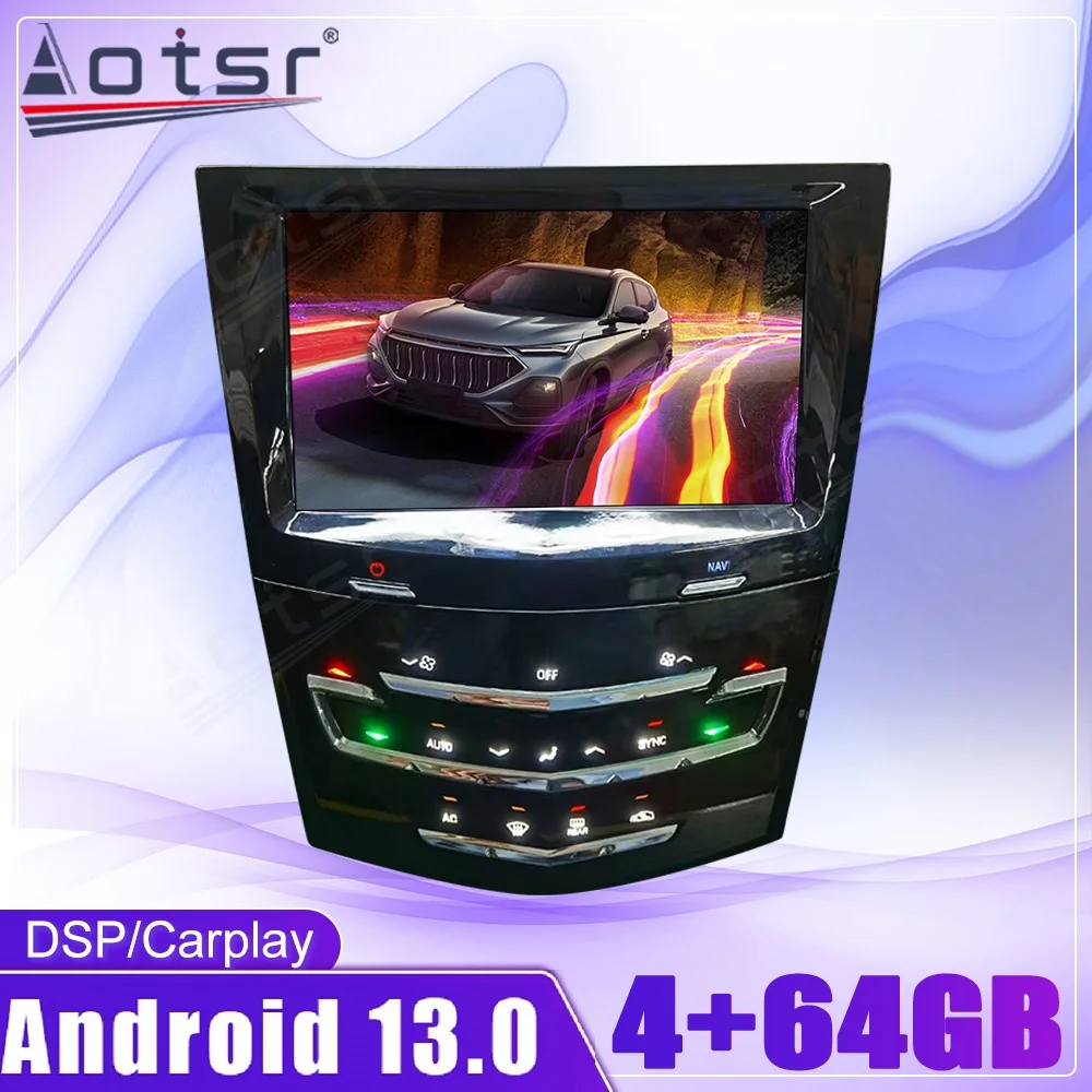 Для Cadillac ATS ATSL XTS SRX CTS Автомобильный Мультимедийный Стерео Экран Tesla Android 10 Плеер Carplay GPS Навигация Головное Устройство DVD