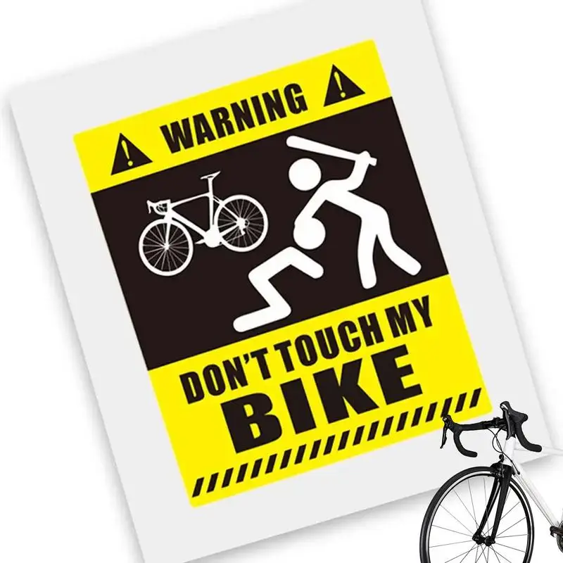 Велосипедные наклейки, наклейки на раму, водонепроницаемые велосипедные наклейки С защитой от солнца, Декоративные наклейки с предупреждением, самоклеящиеся