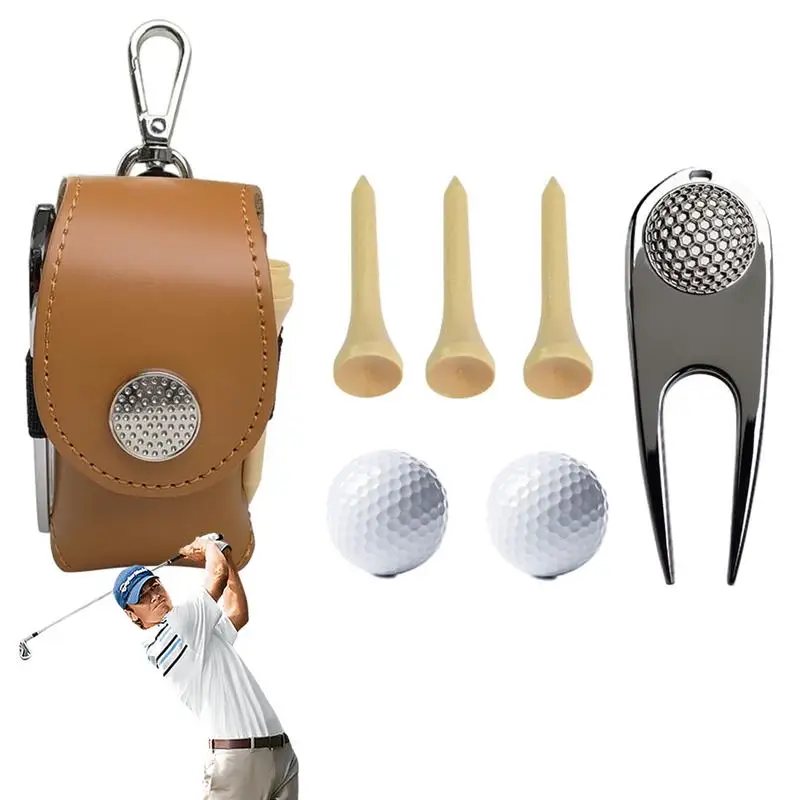 Сумки для мячей для гольфа, сумки для хранения мини-мячей, висящие на поясе, сумка для мячей для гольфа, сумка с металлической пряжкой, сумки для мячей на ремне для гольфа