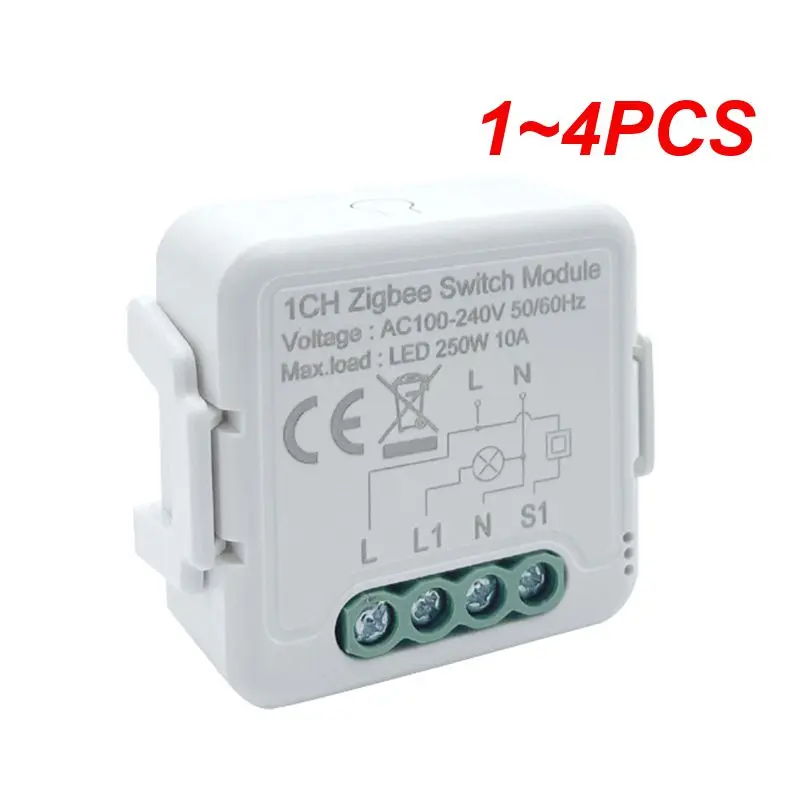 1 ~ 4ШТ Tuya Smart Dimmer Switch Module, 1/2 Gang Dimmable Light Switch APP Пульт Дистанционного Управления Работает С Alexa Home