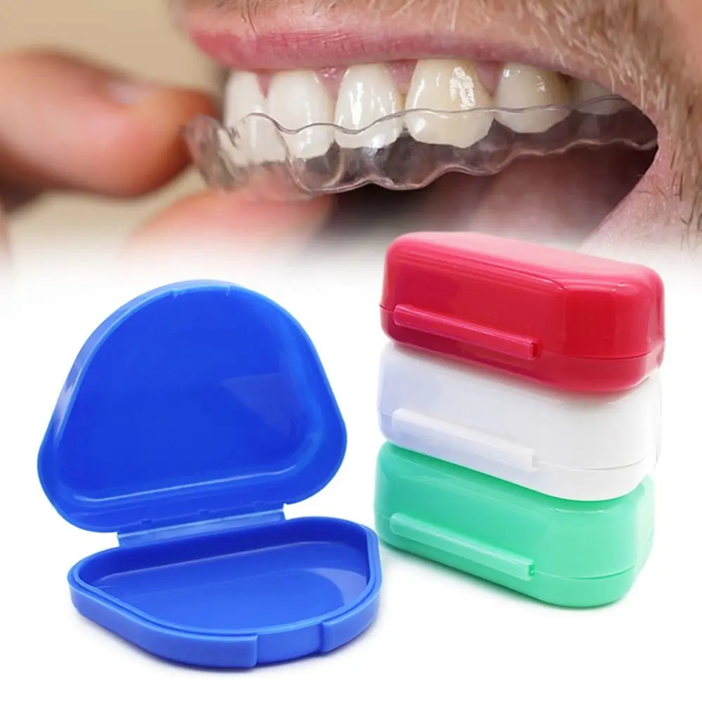 1 шт. Пластиковая коробка для протезирования Ортодонтические Брекеты Футляр для фиксации Зубных протезов Защитный футляр для вставных зубов