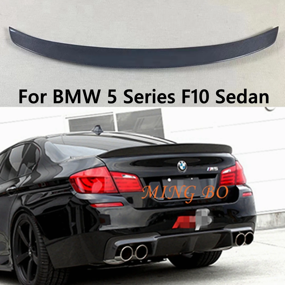 Для BMW 5 серии F10 F18/F10 M5 Седан 3D стиль Углепластиковый кованый карбоновый задний спойлер Багажник Крыло 2009-2017