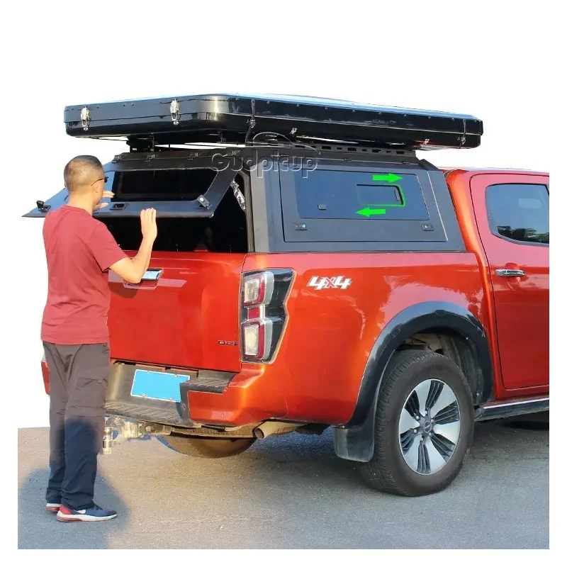 пикап со стальной жесткой крышей, навес для кемпинга с окном для musso ssangyong jeep wrangler