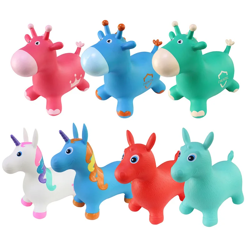 Детские надувные игрушки Прыгающая лошадка, резиновая игрушка для лошадей, ПВХ Игрушка для верховой езды