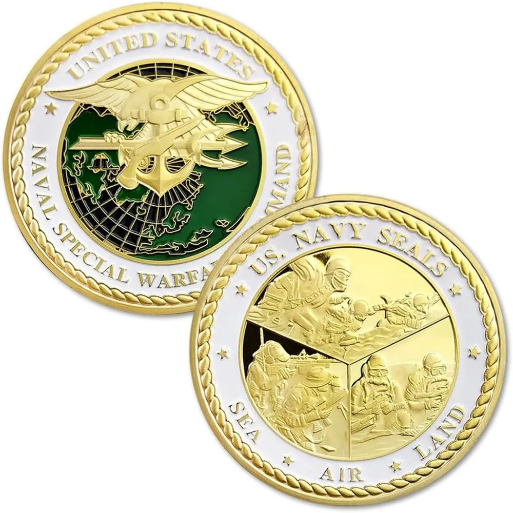 Монета US Navy Seals Challenge, военная монета военно-морского командования специального назначения ВМС США