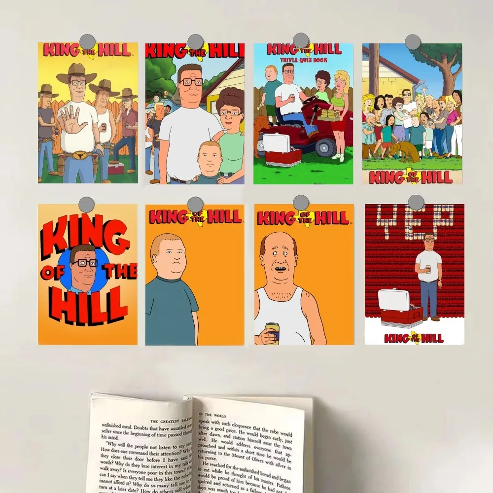Плакат K-King с героями мультфильмов H-Hill на холсте с HD-принтом, персонализированное настенное искусство на заказ.