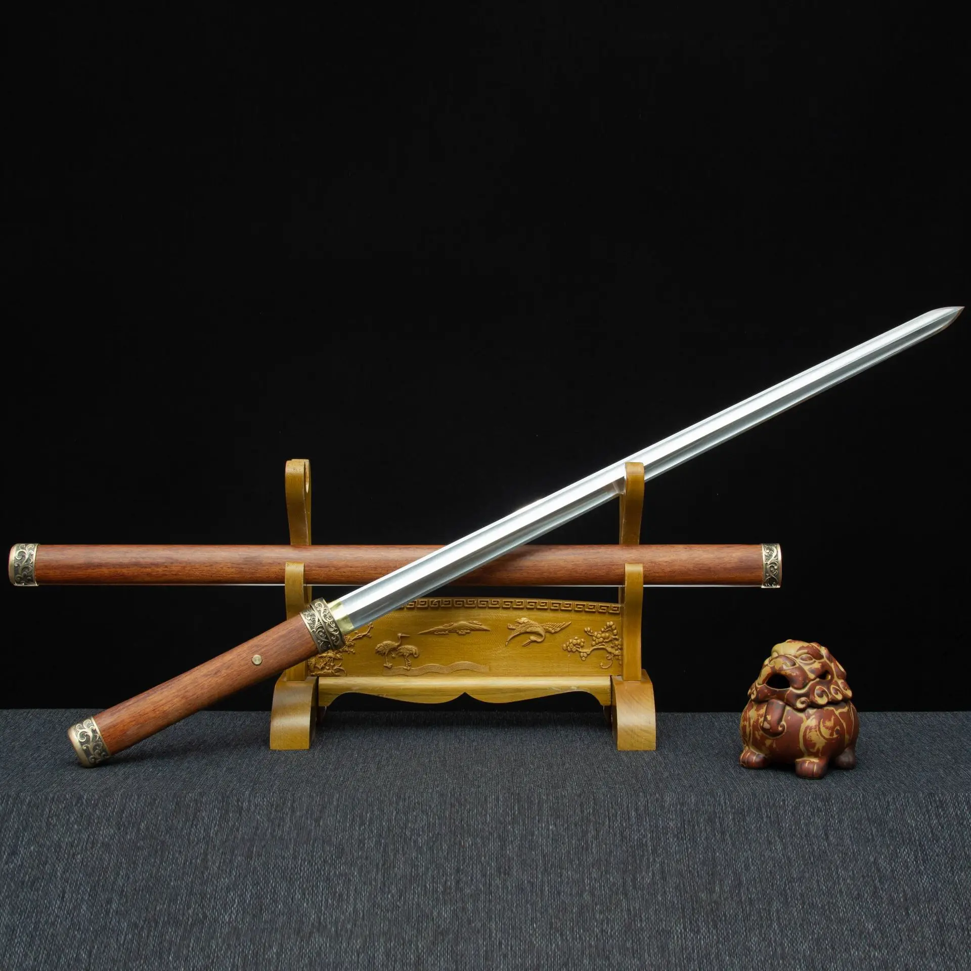 104 см сувенирное оружие кунг-фу меч из высокомарганцовистой стали ручной ковки простой меч Тан плитка меч династии Цин городской дом жесткий
