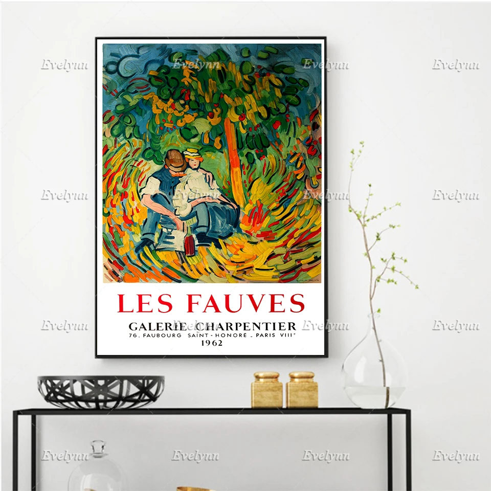 1962 Винтажный Французский Выставочный Плакат Для Работ Les Fauves Home Decor, Принты, Настенное Искусство, Холст, Украшение Гостиной, Подарок