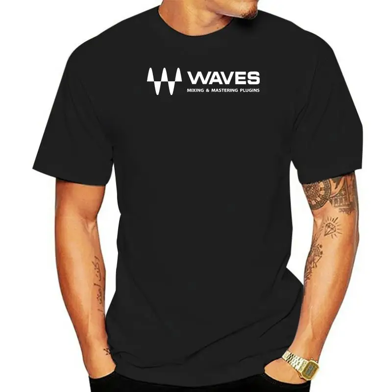 Плагины для микширования и мастеринга звука в стиле WAVES, вдохновленные футболкой WAVES, МУЖСКИЕ, ЖЕНСКИЕ, детские РАЗМЕРЫ S26, летняя мужская футболка с круглым вырезом