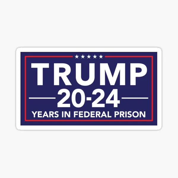 Трамп 20-24 года в Федеральной тюрьме, 5ШТ наклеек с мультяшным принтом, Домашнее окно, Художественная стена, Аниме-украшения, Декор комнаты
