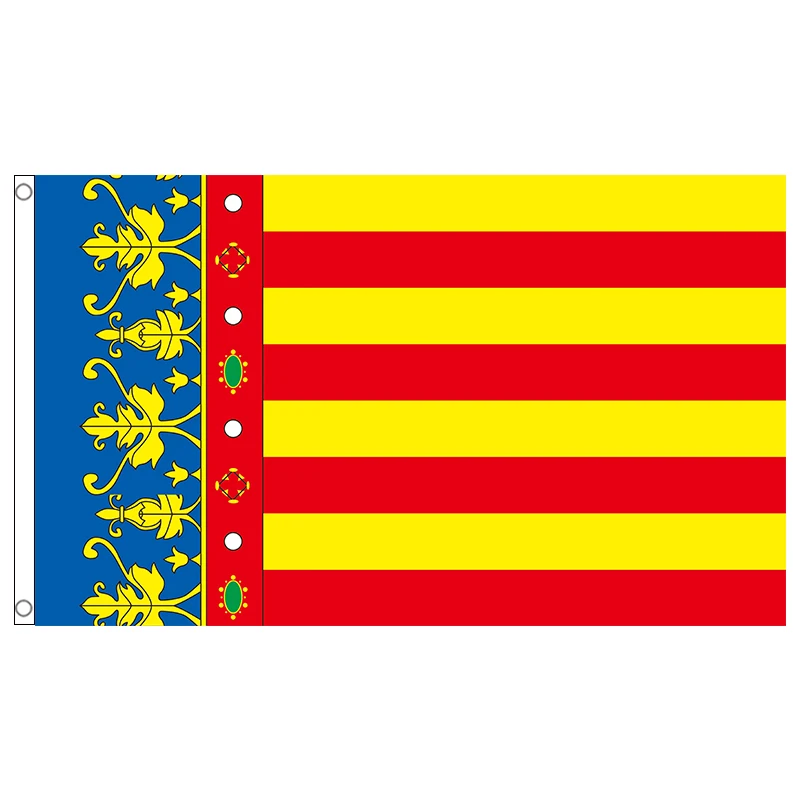 бесплатная доставка Флаг Валенсии 150x90 см, пользовательский флаг, баннер всех размеров, национальные флаги