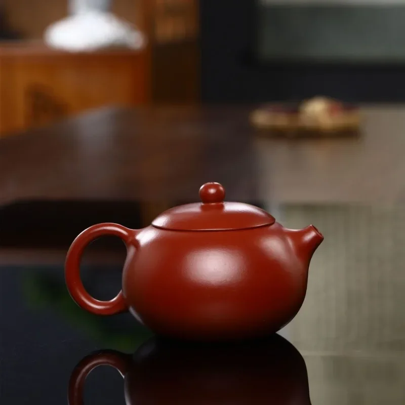 Исинский фиолетовый глиняный горшок Большой красный халат с отверстием для шарика большой емкости Xishi горшок Кунг-фу чайник чайный набор ручной работы