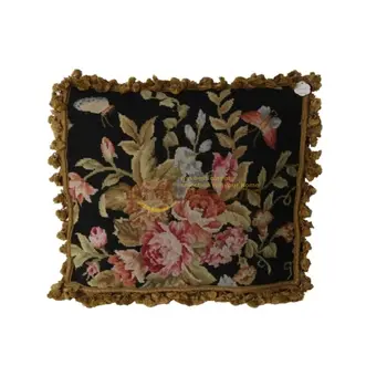 Национальные тканые подушки с вышивкой американской нитью, цветочная подушка для рукоделия Renaissance  5