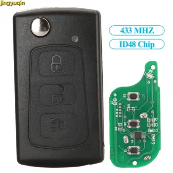 Jingyuqin Remote Flip Car Key Control Запчасти Gernuine 433 МГц ID48 Для Great Wall Haval Hover H3 H5 3 Кнопки Послепродажного Обслуживания  5