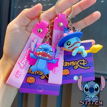 Брелок Disney Lilo & Stitch на День всех Святых, кукла из аниме, Мужская Женская сумка, Брелок для ключей, украшение, Брелок для ключей, Детские подарки  5