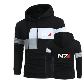 N7 Mass Effect 2023 Мужская Новая Хлопчатобумажная одежда С Принтом, Весенне-Осенний Модный Пуловер, Толстовки, Harajuku, Повседневная Спортивная Одежда, Топы  3