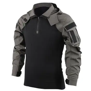 Тактическая одежда с длинным рукавом, тактическая куртка, боевая футболка, тактическая охотничья рубашка, одежда для полевых тренировок  4