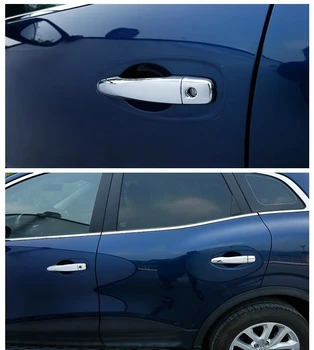 Хромированная крышка дверной ручки для Nissan Sentra B17 2014 - 2017 2018 2019 Автомобильные наклейки Для формования, Накладка для укладки, Аксессуары, Автозапчасти  5