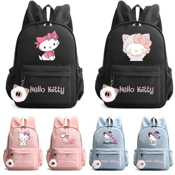 Sanrio Hello Kitty Студенческий Рюкзак для Малыша Сумка Для Книг Для Девочек Ноутбук Snorlax Book Pack Рюкзак Водонепроницаемый Школьный Рюкзак Mochilas  5