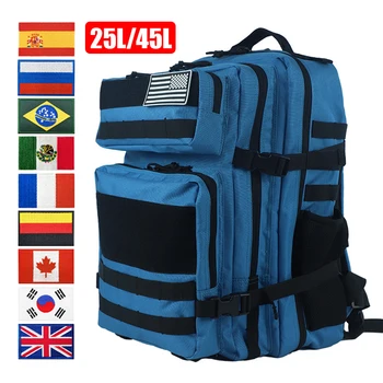 Открытый тактический рюкзак 25Л/45Л Снаряжение для кемпинга, охоты, военные сумки для мужчин, женщин, водонепроницаемый армейский рюкзак для альпинизма  5