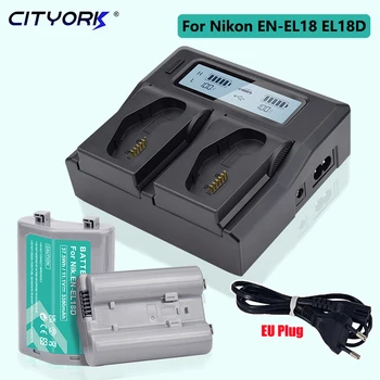 EN-EL18 EN-EL18D EN EL18A Аккумулятор для камеры + ЖК-дисплей Smart Rapid LCD Двойное Зарядное Устройство для Nikon EL18B EL18C EL18D D4 D4S D5 MB-D12 D800E  5