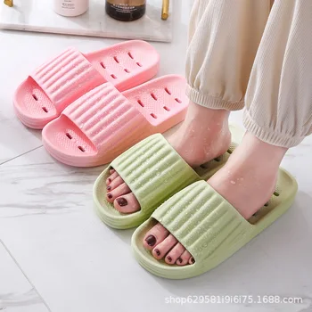 Тапочки для ванной, женская обувь, домашние нескользящие износостойкие Легкие удобные тапочки, Мужская обувь с индивидуальной дезодорацией  5