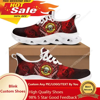 Спортивная обувь Guns N Roses Хэви-метал рок-группы Мужские Женские подростковые Детские кроссовки Повседневная высококачественная парная обувь на заказ  4