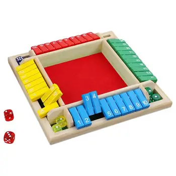 Деревянная настольная математическая игра для семьи на 2-4 игрока, деревянная настольная классическая игра, настольные версии Игр для классной комнаты, домашней вечеринки.  0