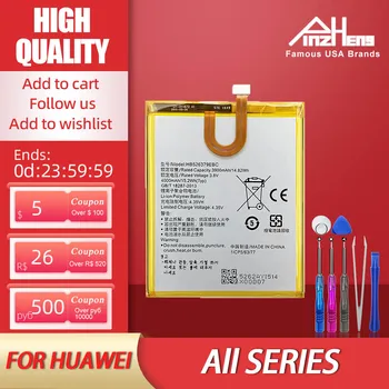 Аккумулятор PINZHENG Для Huawei Honor 10 20 30 P8 Max 4C P30 40 Pro Nova 5 6se 7 Сменный Аккумулятор Для Mate 20X30 Pro X20Se  1