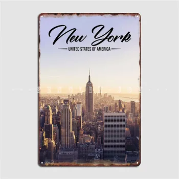 Плакат Нью-Йорка Металлическая Табличка Клубная Вечеринка Пещерный Паб Дизайн Плаката Жестяная Вывеска Плакат  5