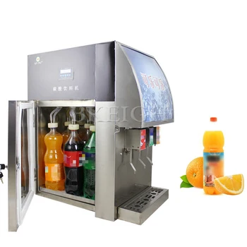 Электрический диспенсер для сока Cola, коммерческий трехклапанный автомат самообслуживания для холодных газированных напитков  5