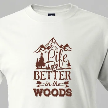 Футболка с дизайном Life is Better in the Woods  5
