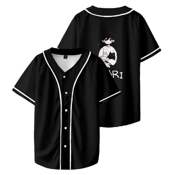 Бейсбольная футболка Omori с 3D принтом, футболка унисекс с коротким рукавом, повседневная уличная женская мужская одежда  4
