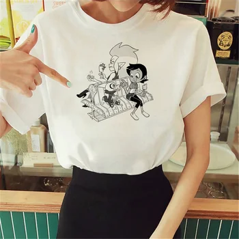 Футболка Owl House, женская уличная одежда, забавные футболки для девочек, манга 2000-х, одежда  5