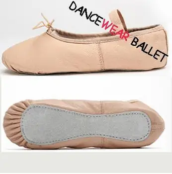 Новая бесплатная доставка, детские мягкие кожаные балетные тапочки на полной подошве, детские балетные туфли для малышей, балетные туфли для девочек  5